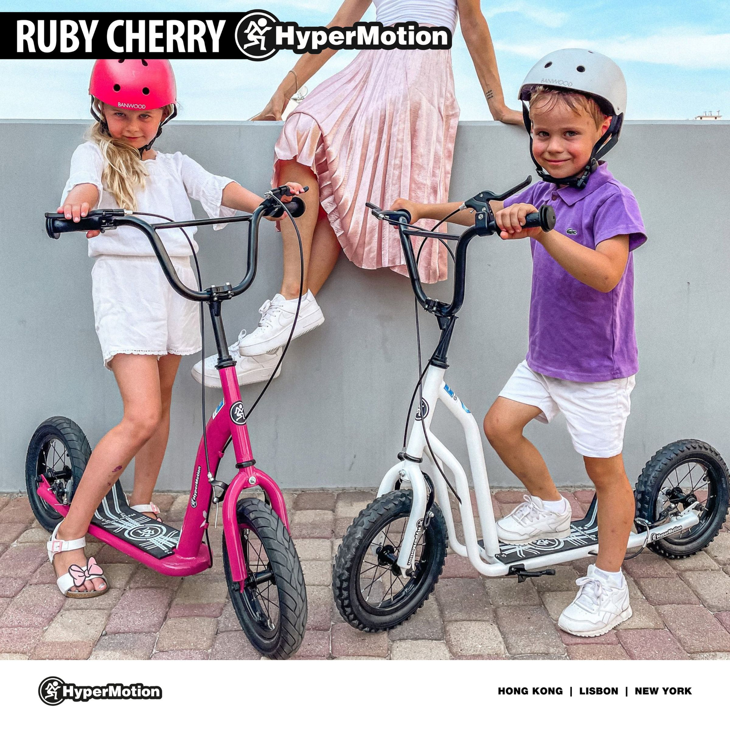 Scooter HyperMotion RUBY 12 (pumpált 30 cm-es kerekek) - fukszia/magenta