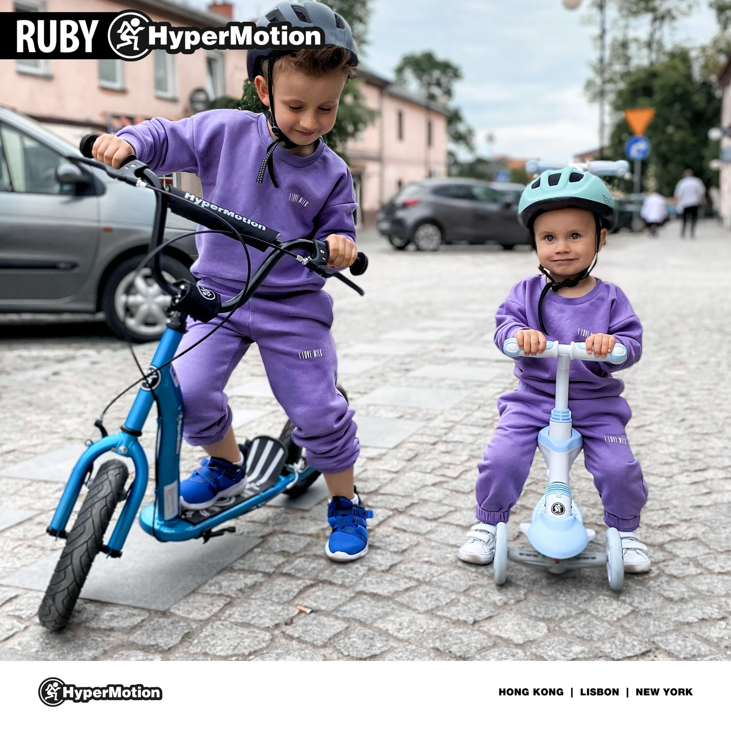 Roller HyperMotion RUBY 12 (felfújható 30 cm kerekek) - Kék