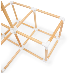 Nagy, fából készült, hazai XXL játszótér - csúszda, létra, mászófal, mászókockák