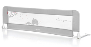 Biztonsági korlát az ágyhoz - ágyrács - szürke