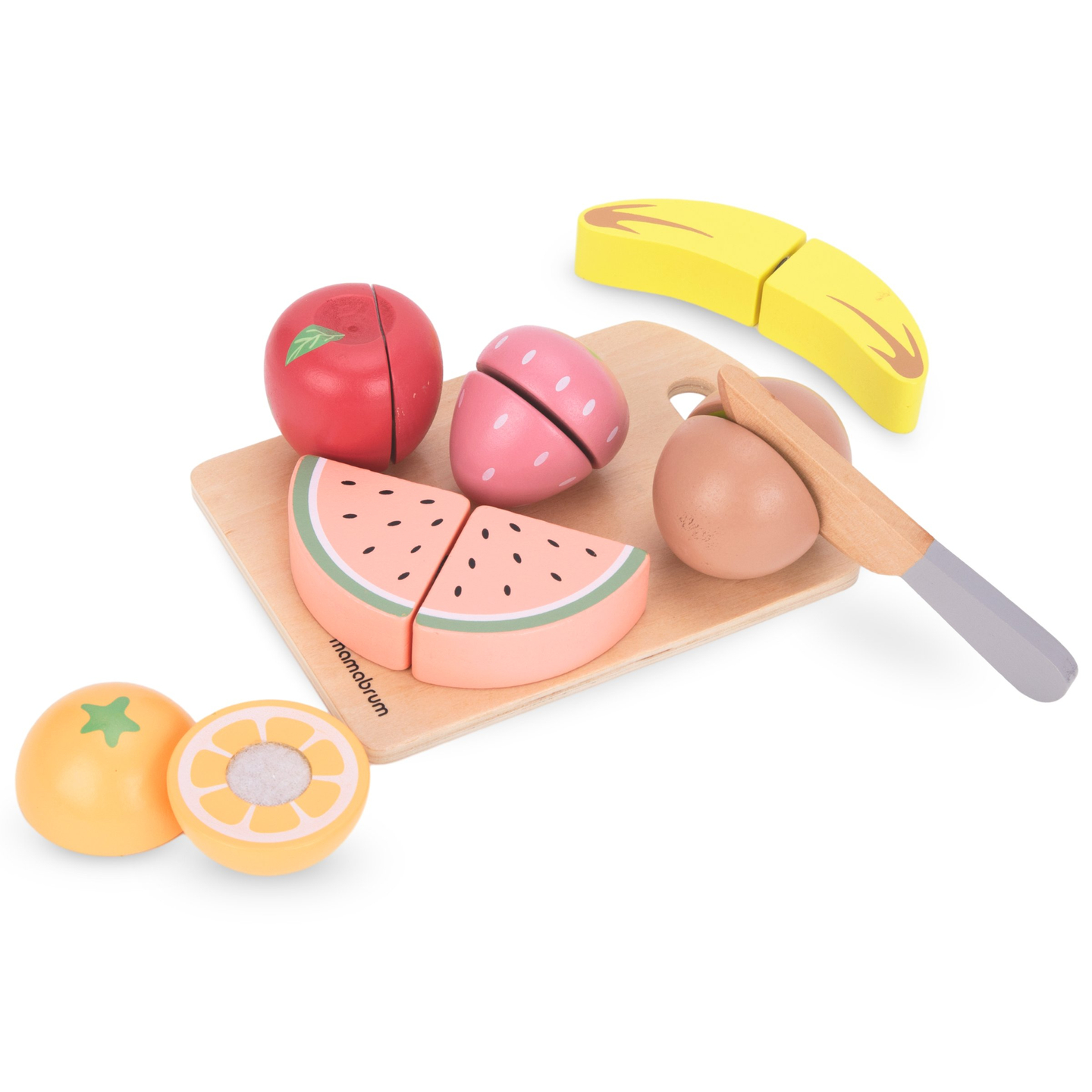 Fából készült vágó gyümölcs - készlet