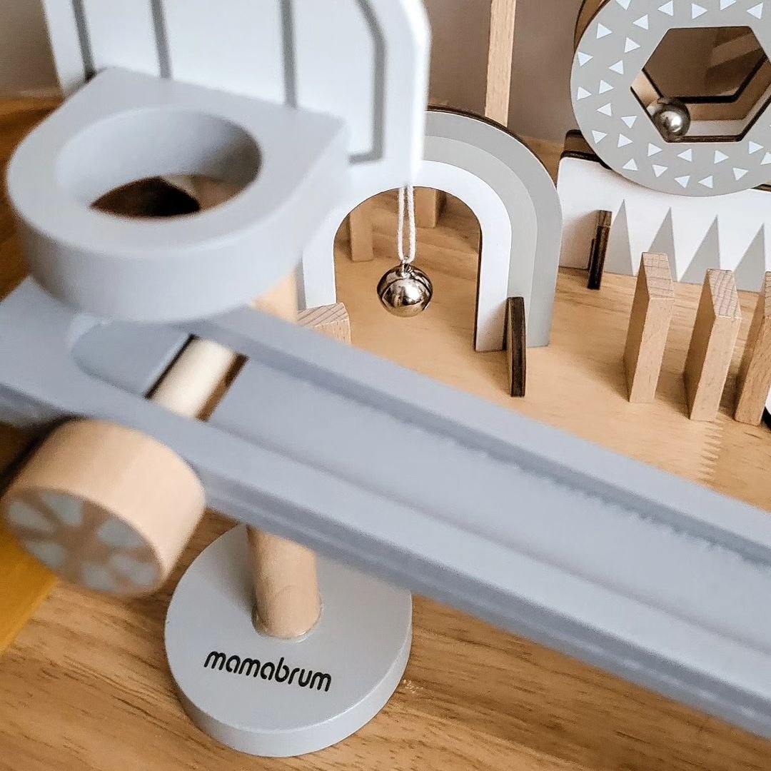 Fából készült dominó blokkok - akadálypálya - 48 elem