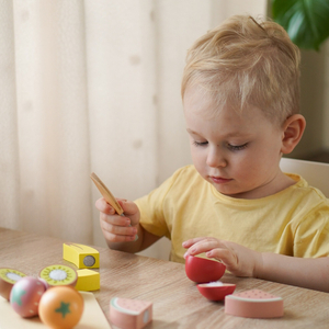 Fából készült vágó gyümölcs - készlet