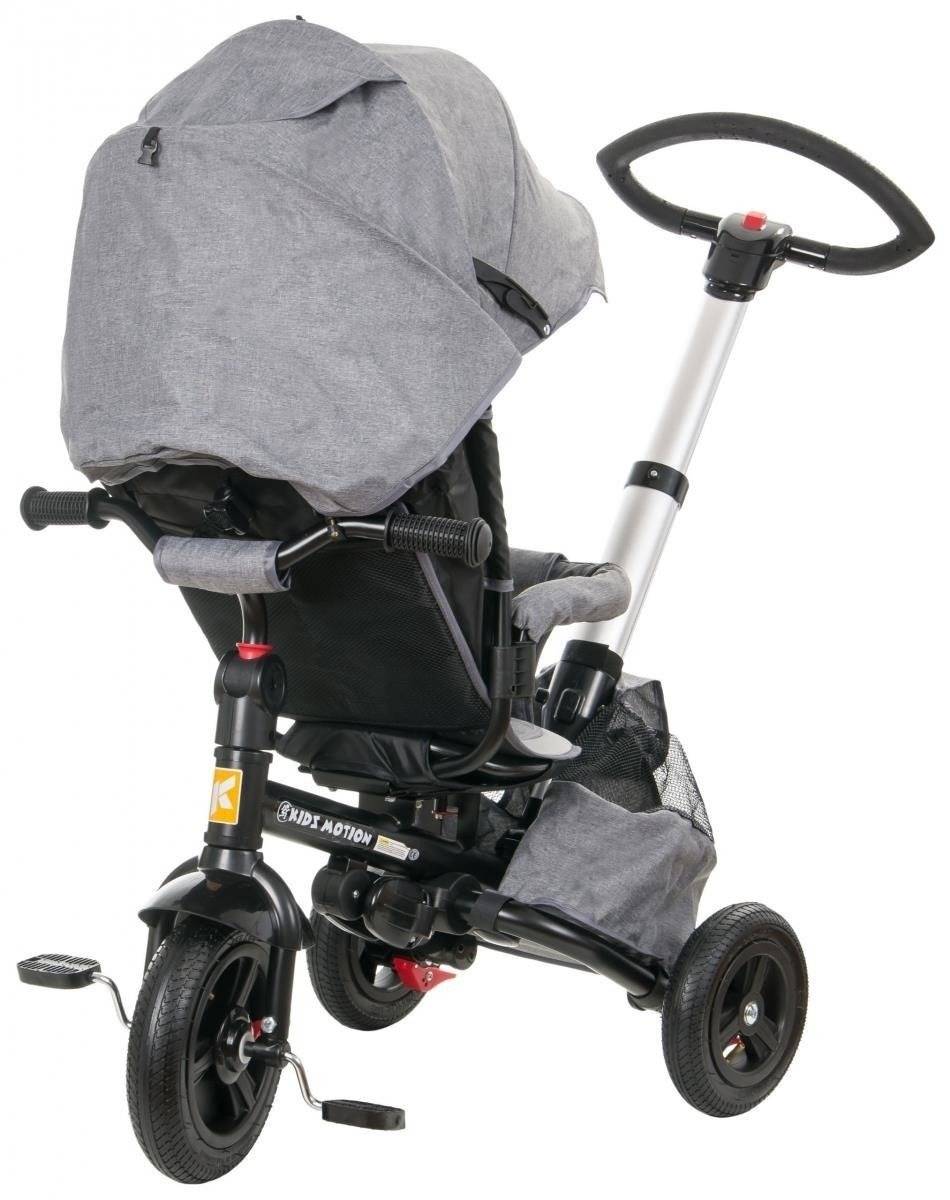 Tricikli Tobi Velar + esővédő fólia - szürke