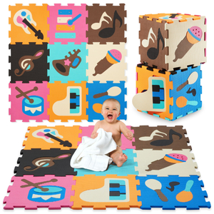 Oktatási habszivacs puzzle szőnyeg 90 x 90 x 1cm - EVA habszivacs - design: műszerek