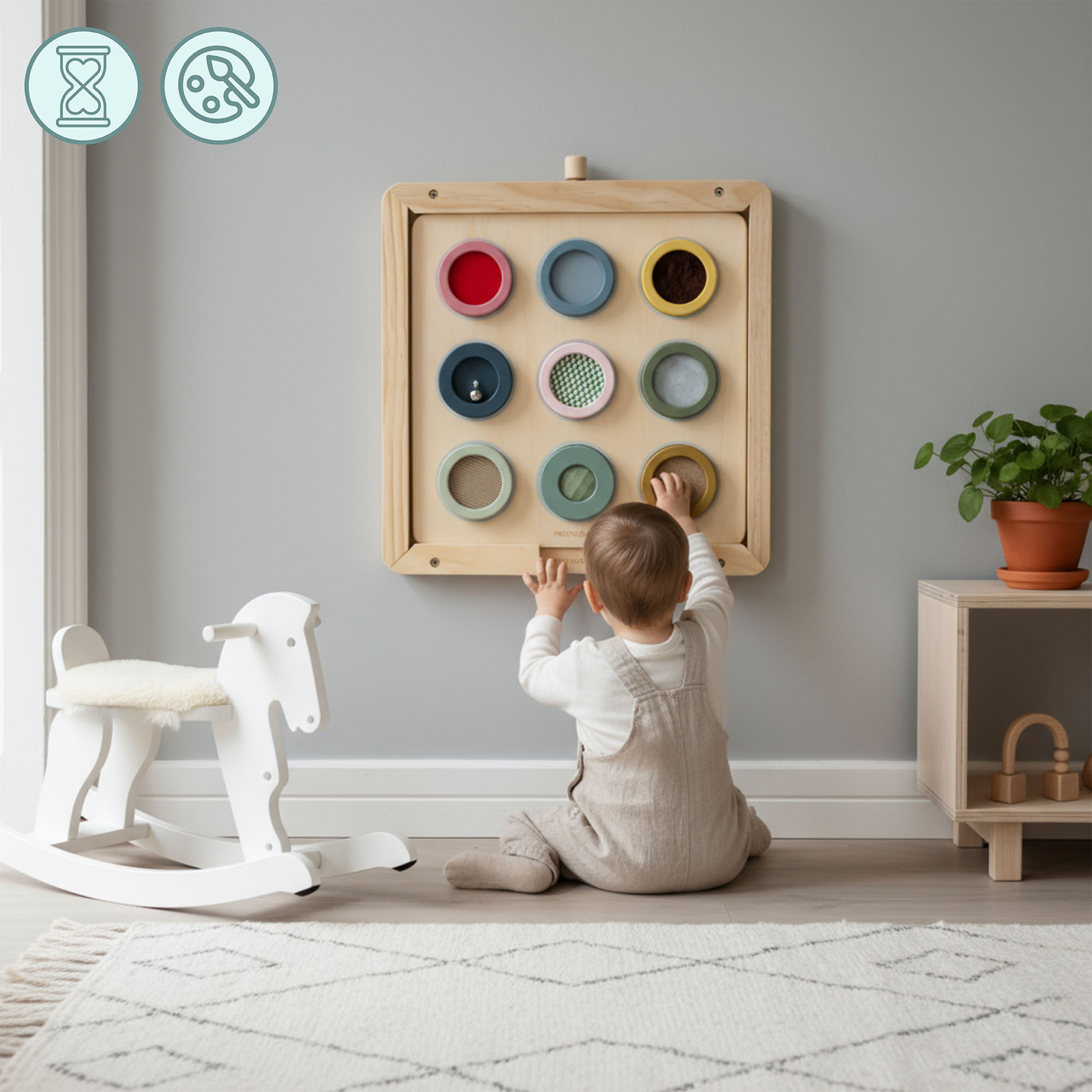 Fa fali keret - Mamabrum oktatótáblák felszereléséhez