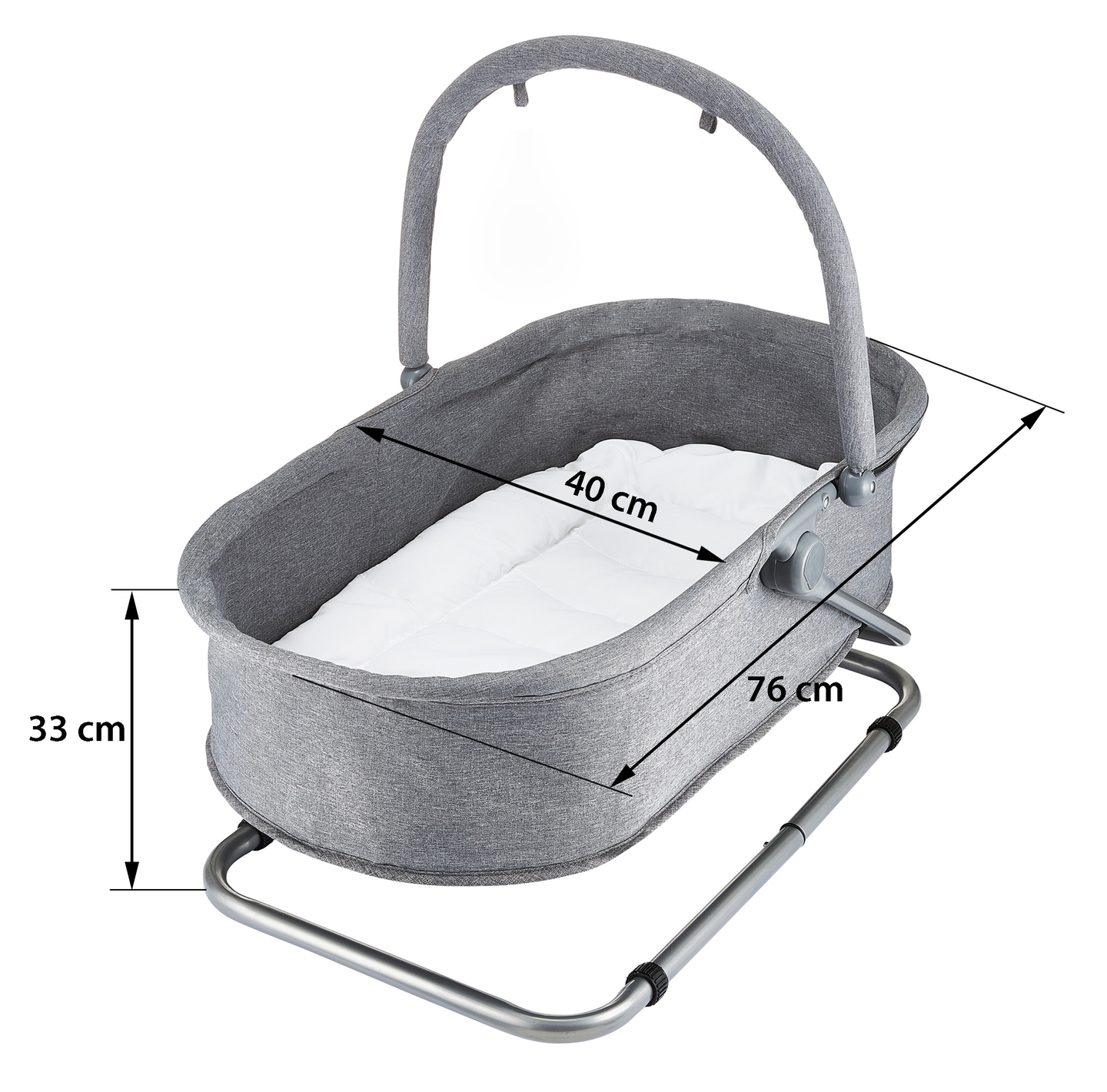 Fekvőágy + úszógumi + kiságy 3 az 1-ben - Moby-System MILA