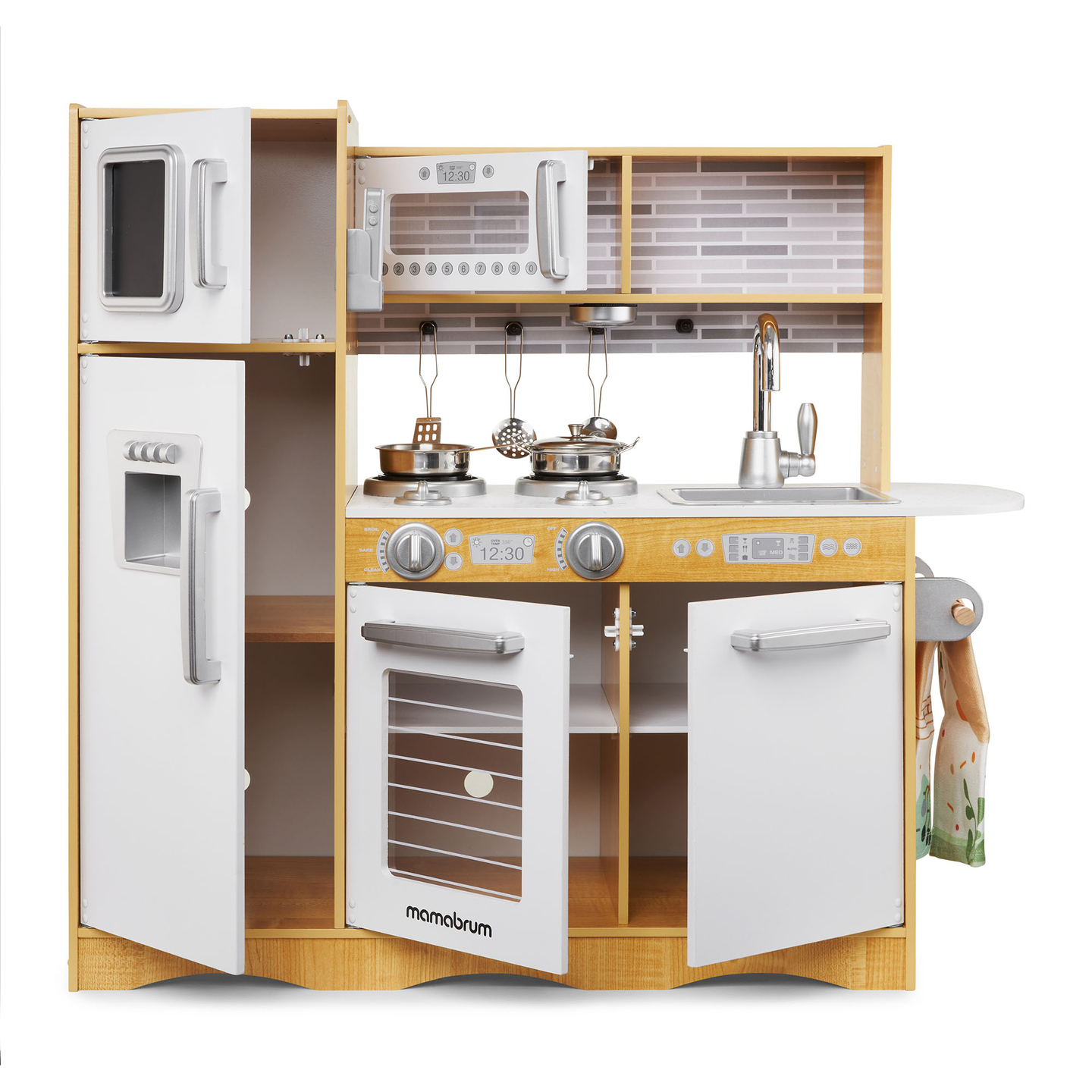 XXL fakonyha LED világítással, köténnyel és kiegészítőkkel