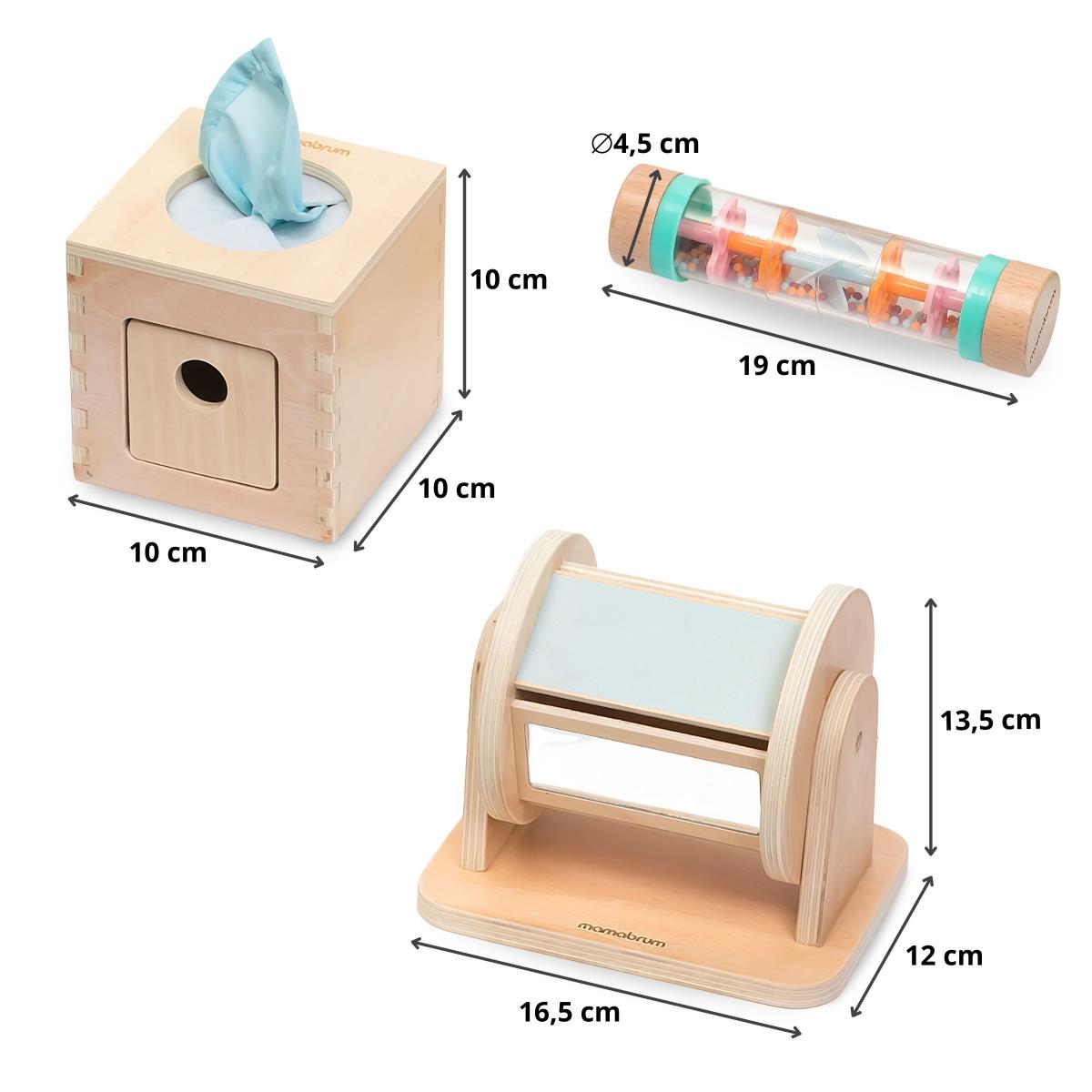 Montessori játékkészlet 0-6 hónapos kisgyermekeknek