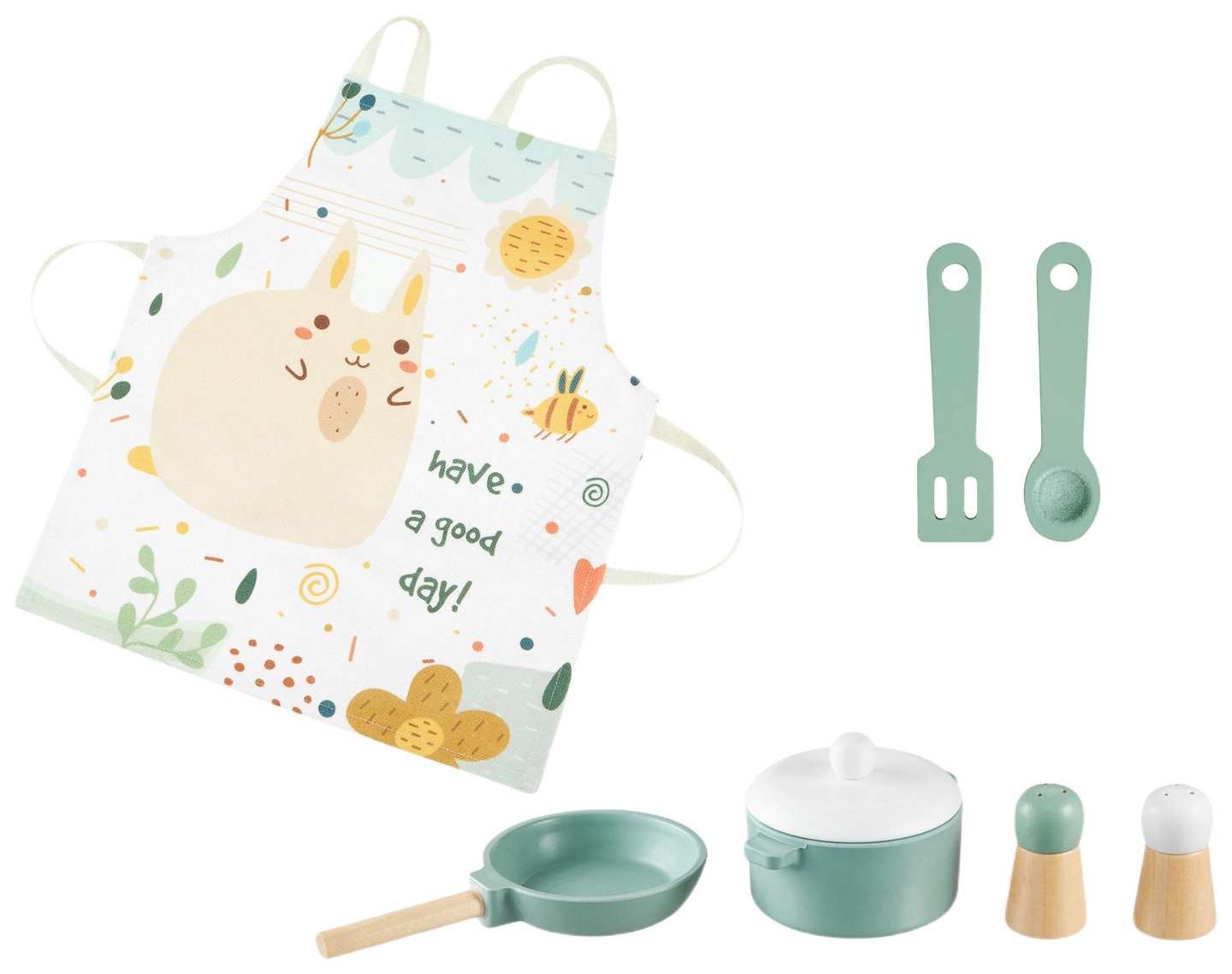 Fakonyha köténnyel, kiegészítőkkel és LED világítással