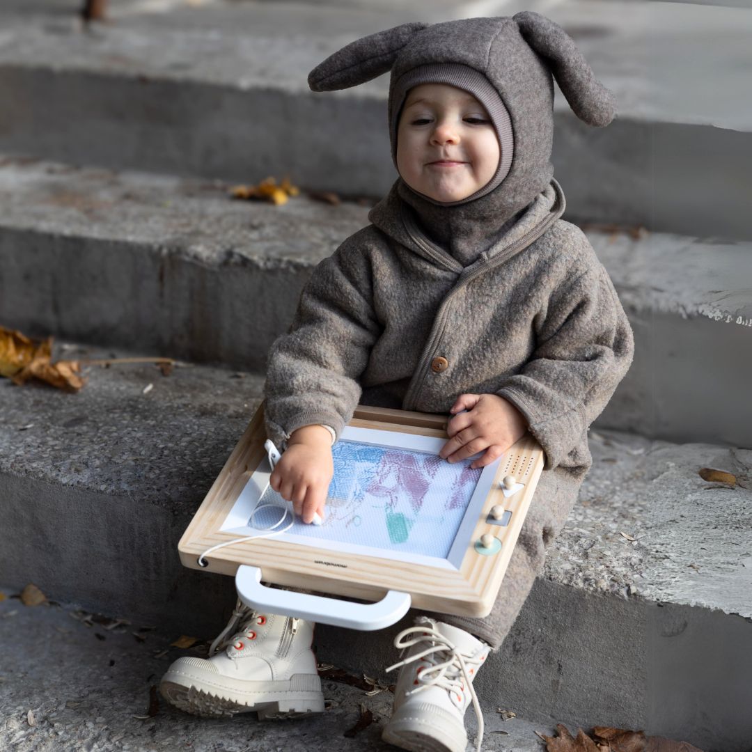 Fából készült töltőtoll bélyegzőkkel - rajzlap