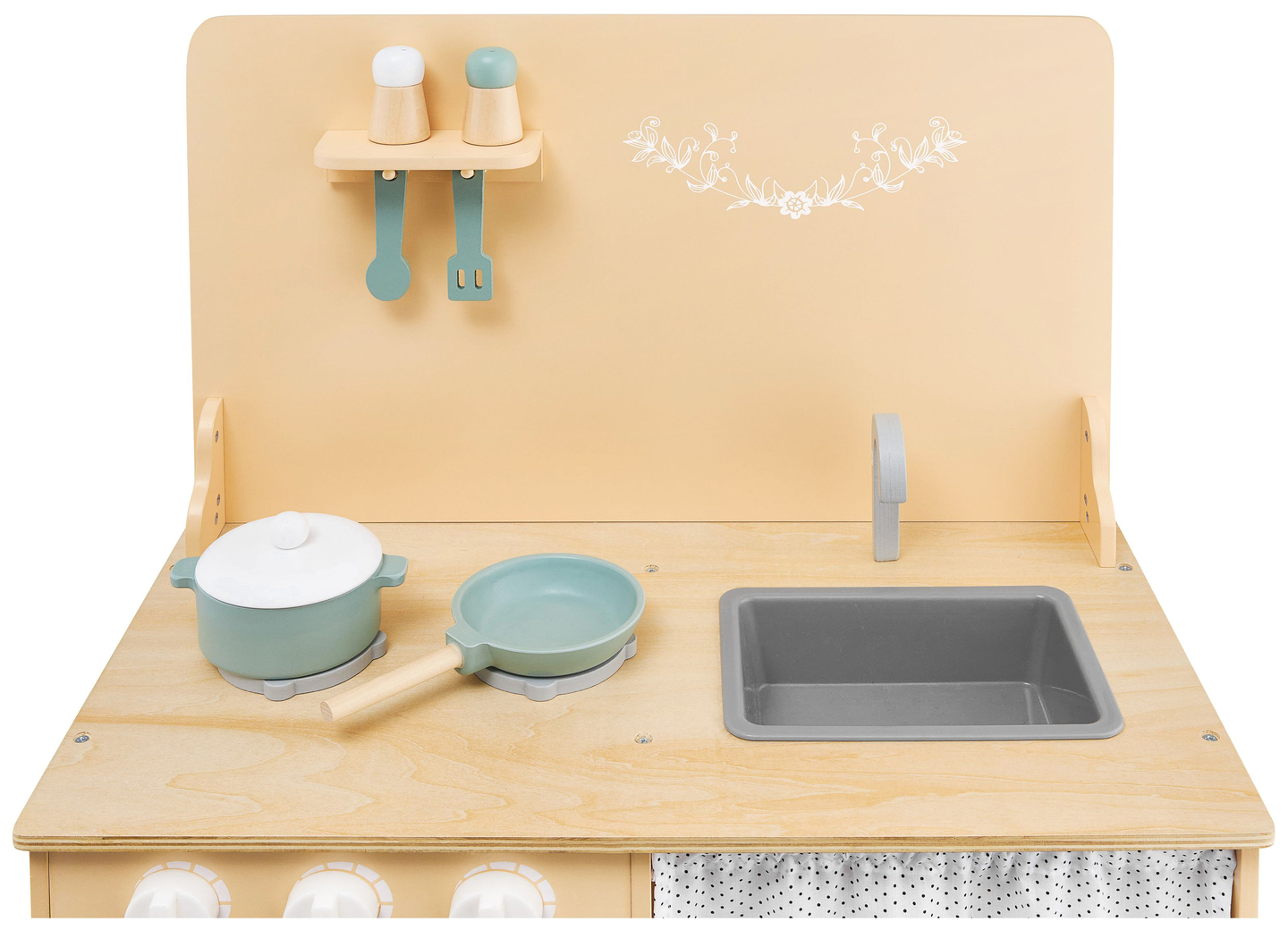 Fakonyha köténnyel, kiegészítőkkel és LED világítással