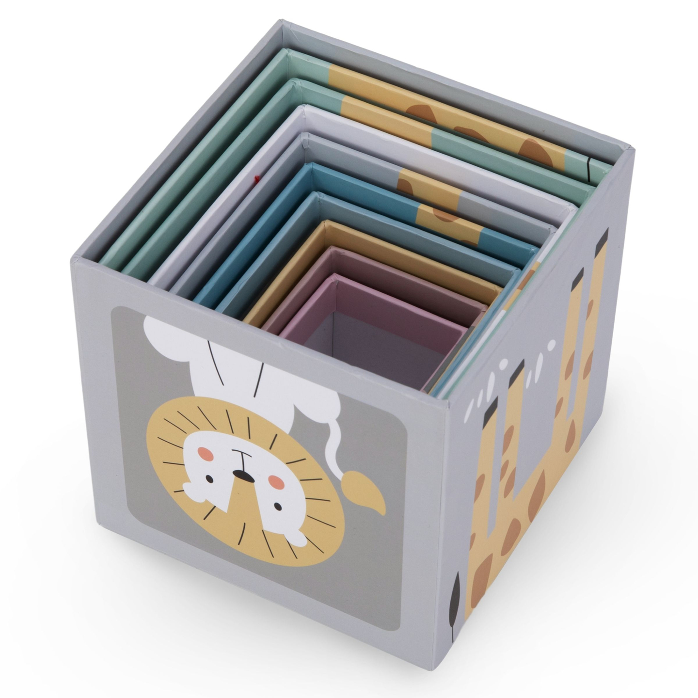 Gyerekeknek 10 darabos kirakós torony - számok és állatok