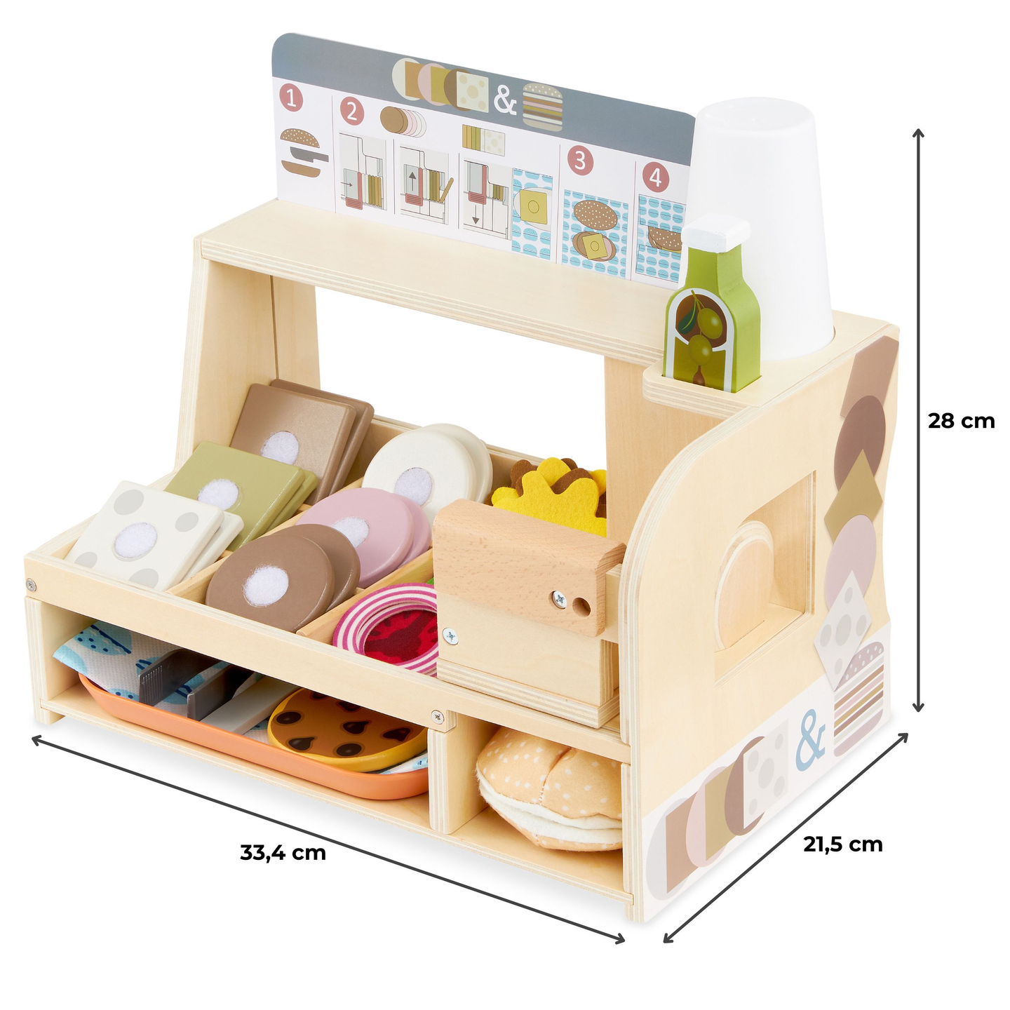 Fából készült szendvicsbár - étterem