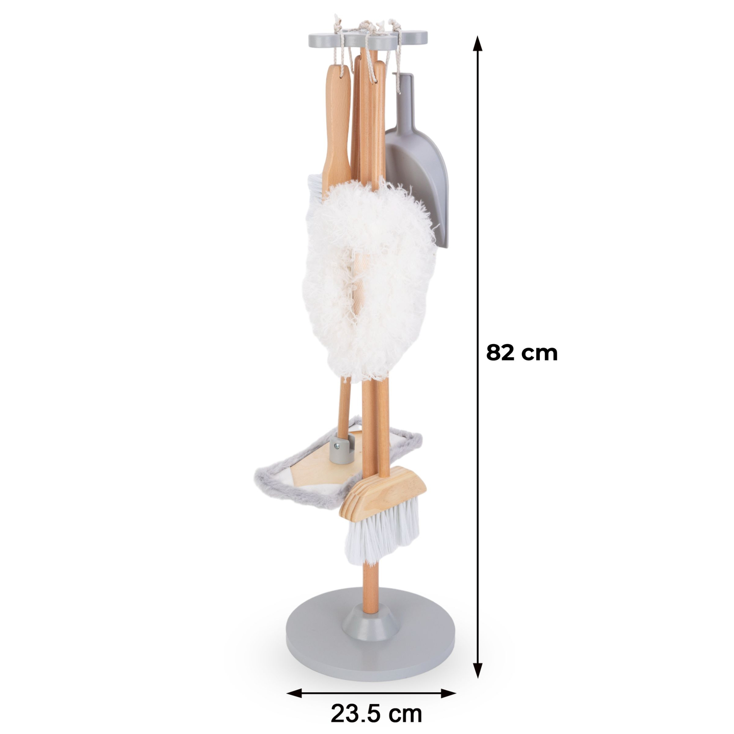 Fából készült tisztító készlet