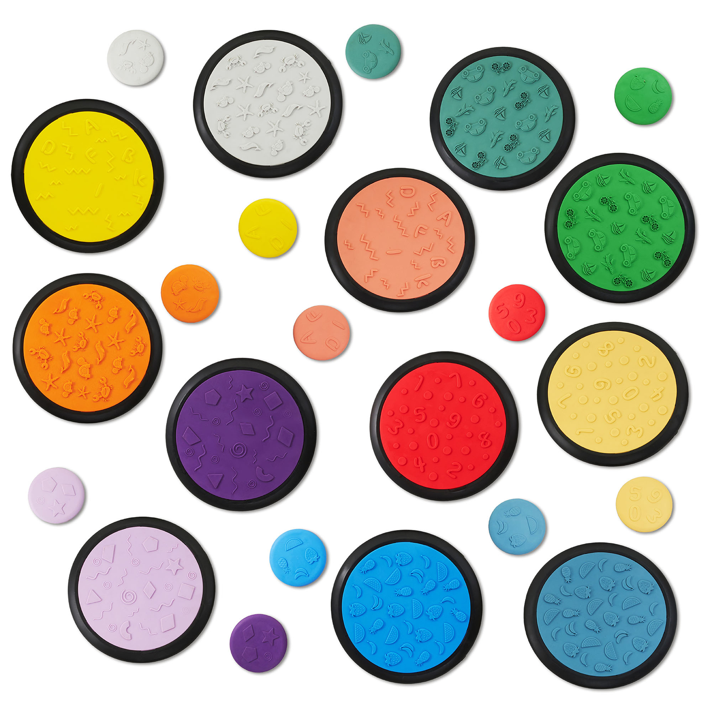 Színes szenzoros korongok gyerekeknek - 24 db