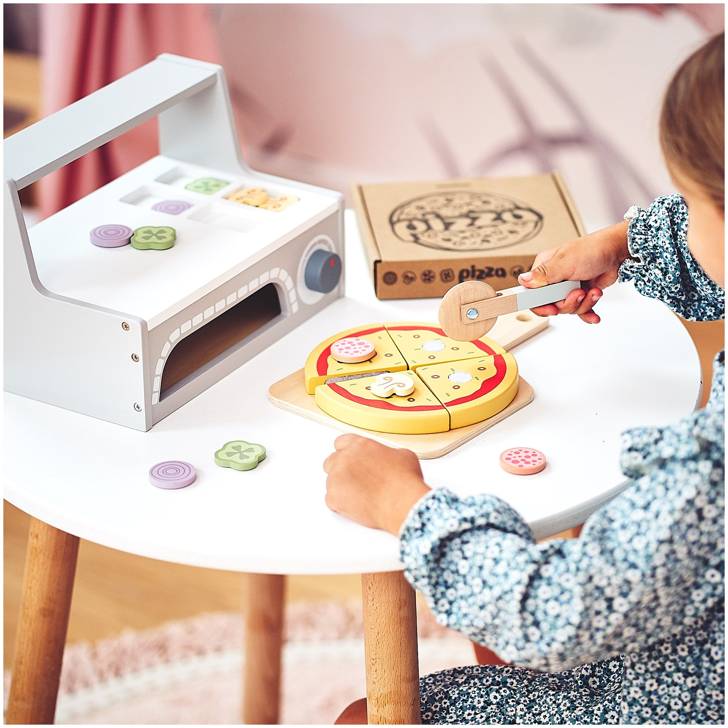 Fából készült pizza sütő készlet