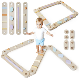 Nagy fából készült érzékszervi ösvény - egyensúlyi pálya - 9 elem