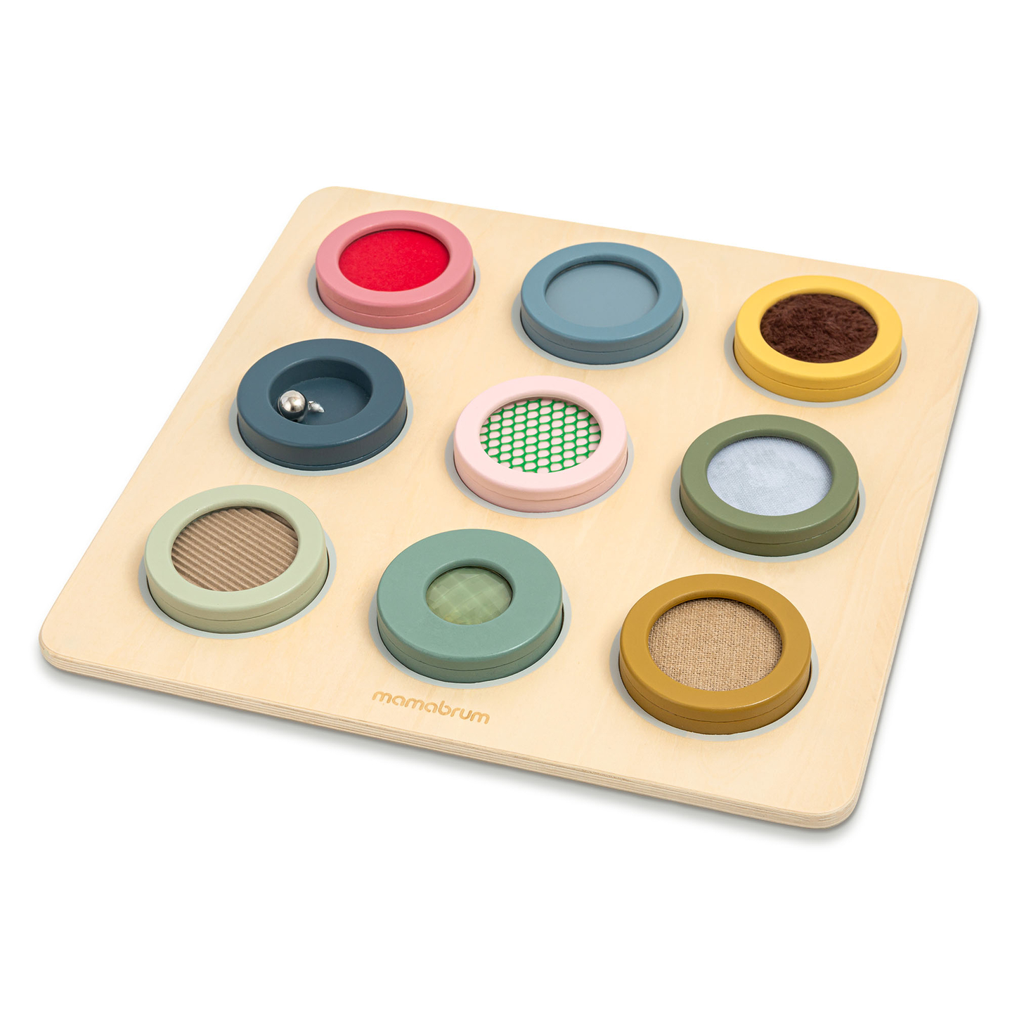 Montessori fa érzékszervi tábla – 9 textúra a tapintásérzék felfedezéséhez és fejlesztéséhez