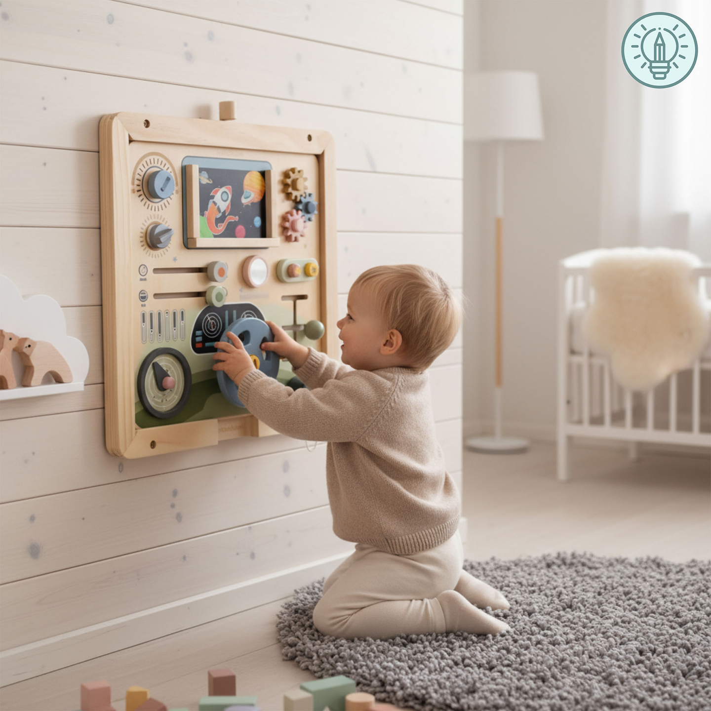 Fa fali keret - Mamabrum oktatótáblák felszereléséhez