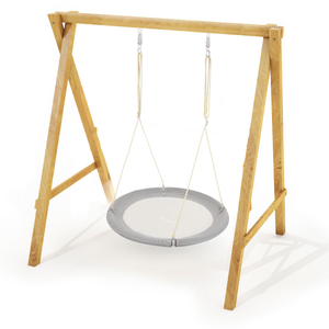 HyperMotion gólyafészek hinta - 100 cm átmérőjű, szürke színben