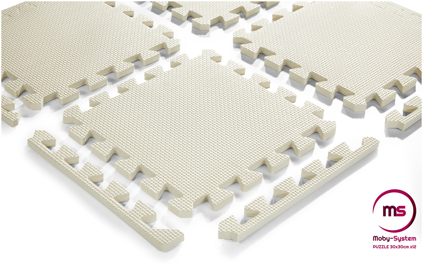 Hab puzzle 12db. - oktatási habszivacs szőnyeg 120 x 90 x 1.2cm szegéllyel - szürke