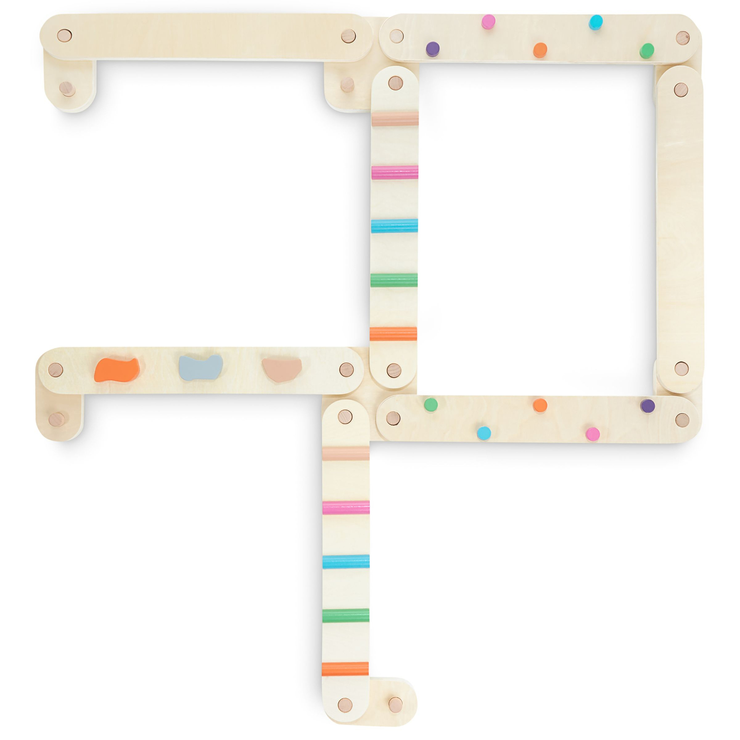 Fából készült egyensúlyi pálya - érzékszervi pálya - 14 elem