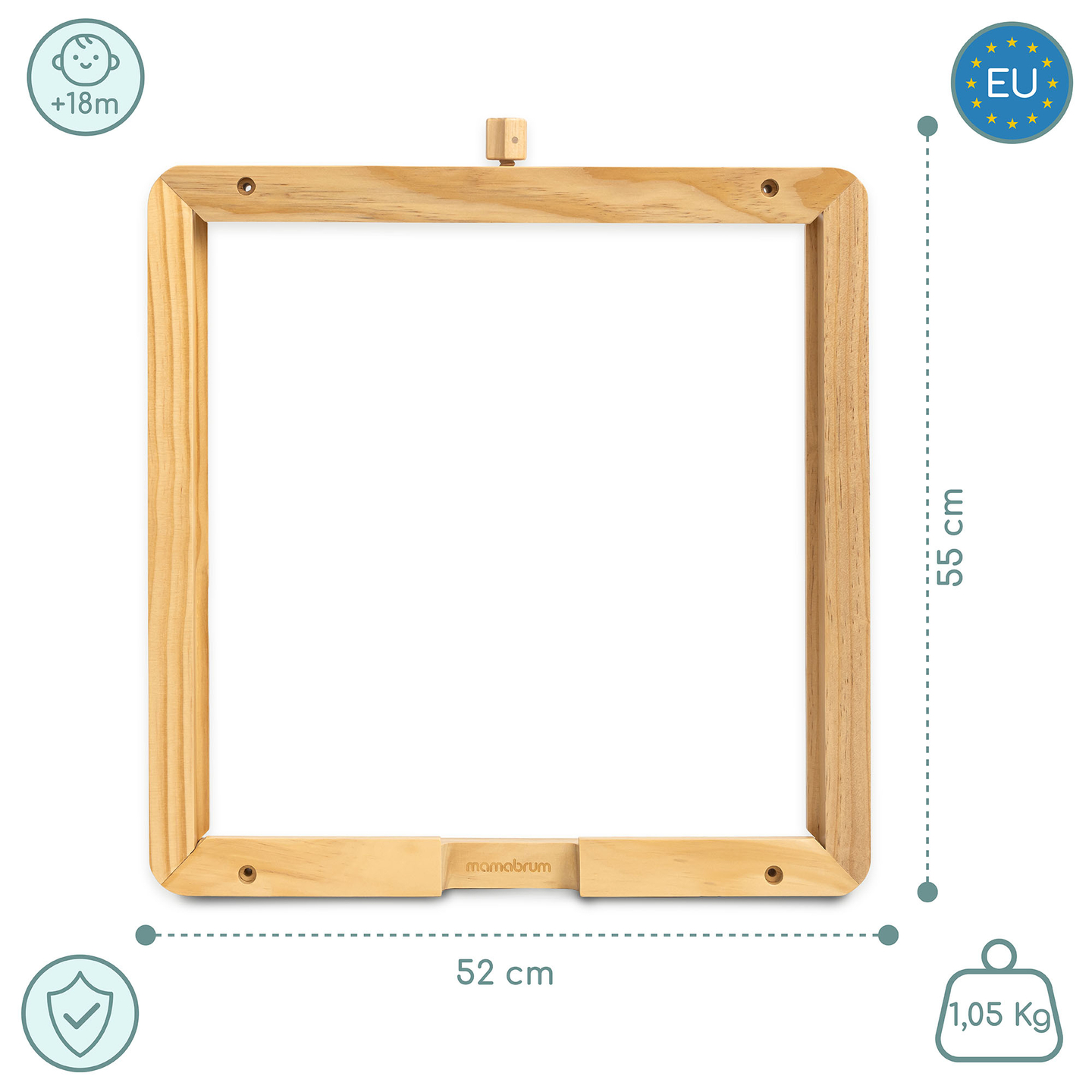 Fa fali keret - Mamabrum oktatótáblák felszereléséhez