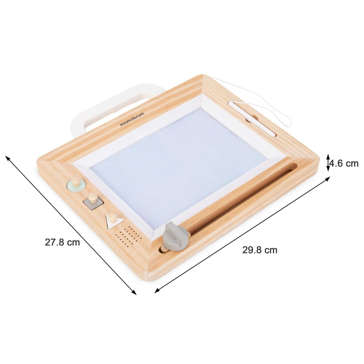 Fa scrapbook bélyegekkel - rajztábla