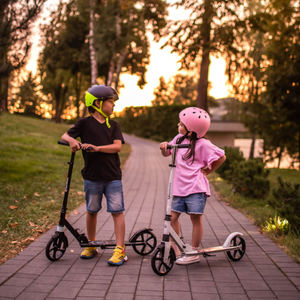 Kétkerekű robogó fiatal felnőtteknek - lengéscsillapítóval - Hypermotion CITY SWIFT Digital Lion - 100kg