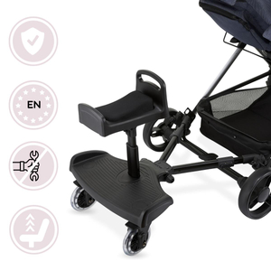 Babakocsi hosszabbító állítható üléssel és univerzális rögzítési rendszerrel - Moby-System BUGGY2GO