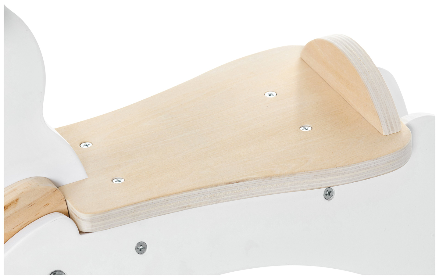 Fából készült hintaló - fehér - 12 hónapos kortól.