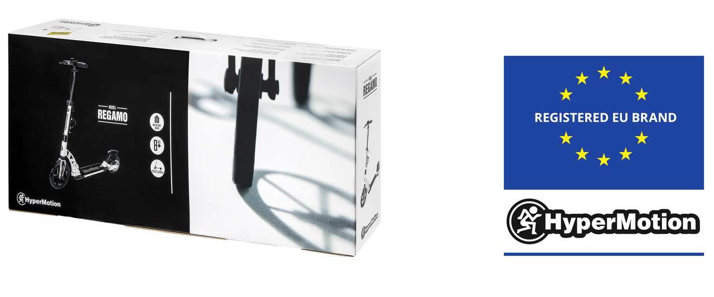 HyperMotion REGAMO felnőtt robogó - fekete