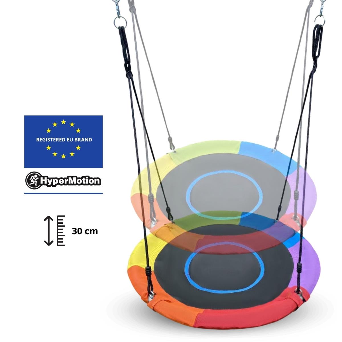 XL-es kerti játszótér gyerekeknek gólyafészek hintával, létrával és mászóhálóval