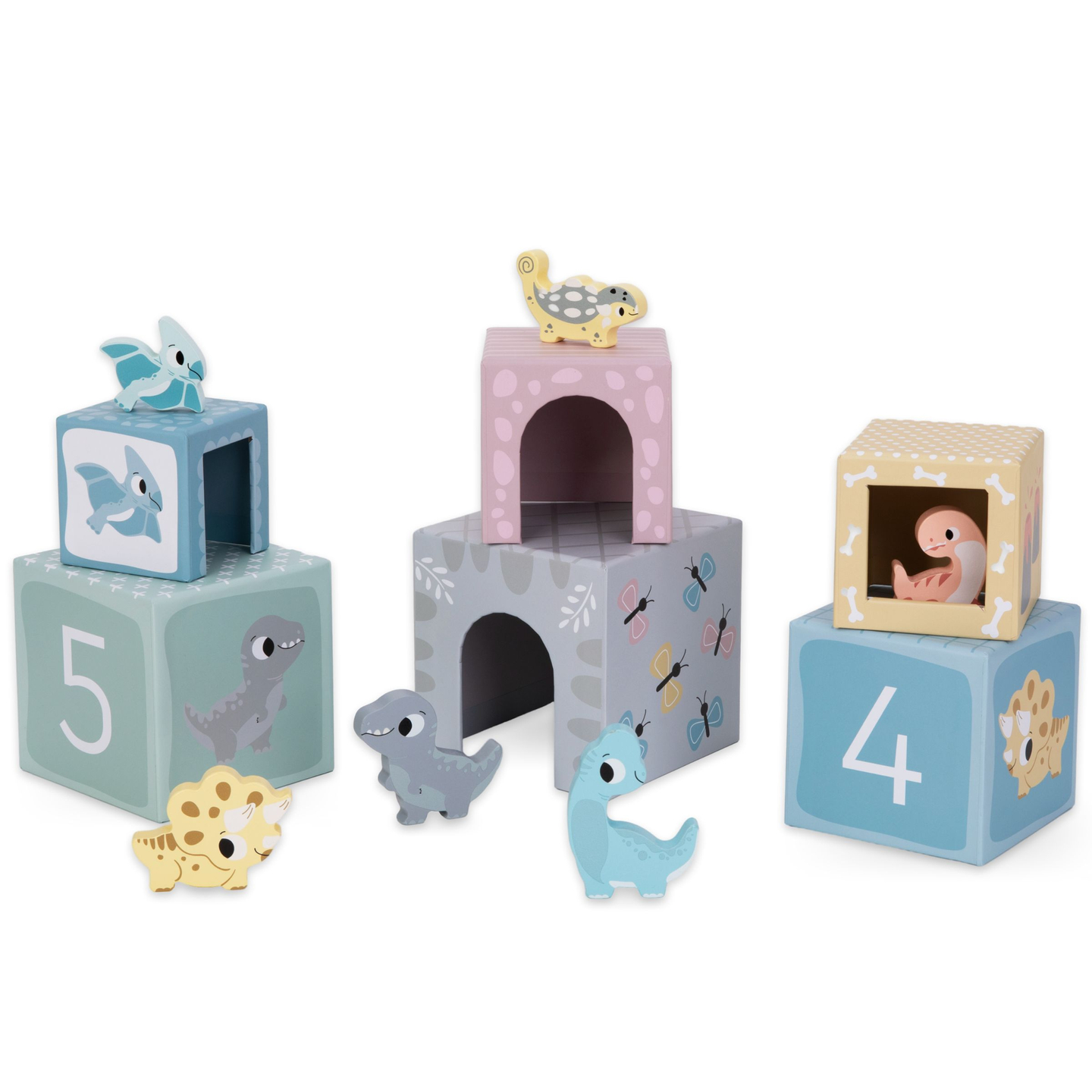 Torony szortírozó figurákkal Dinoszauruszok