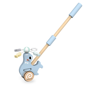 Fából készült pecsét nyomórúddal - tolókarral