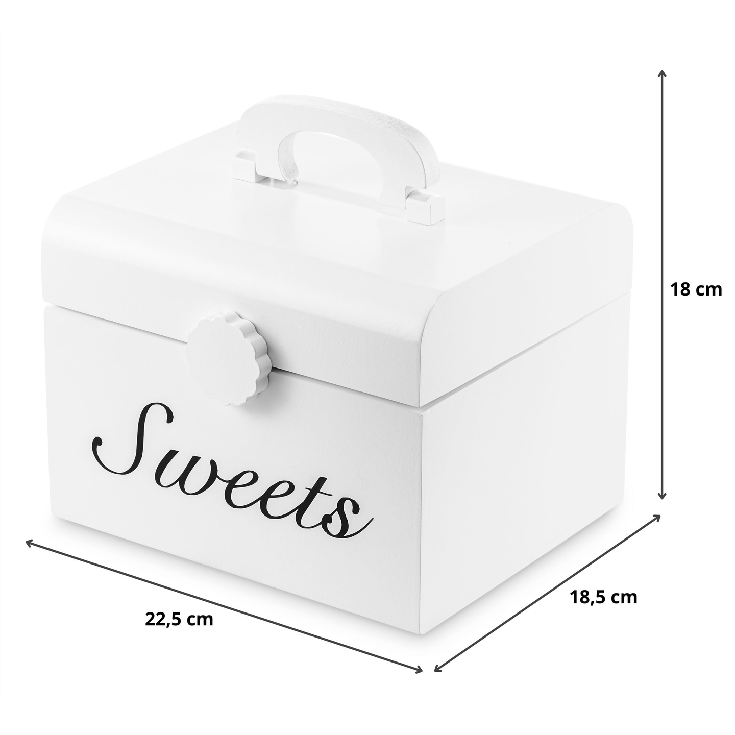 Fából készült cukorkadoboz, édességbolt