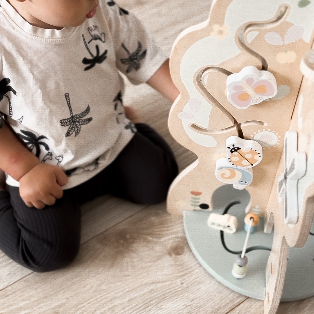 Fából készült oktatójáték 10 az 1-ben - többfunkciós fa