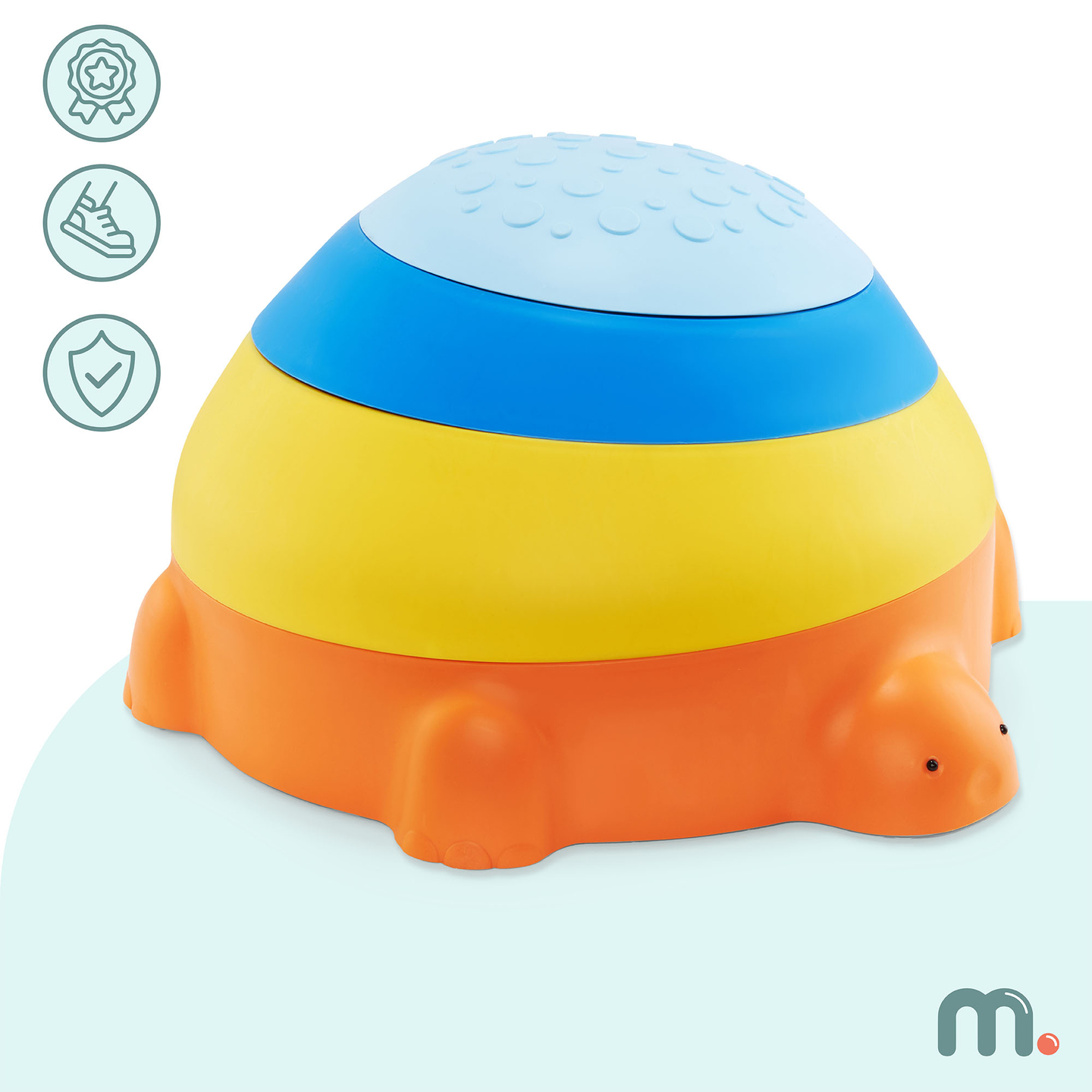 Érzékszervi tanösvény gyerekeknek - Színes teknős - Színes teknős