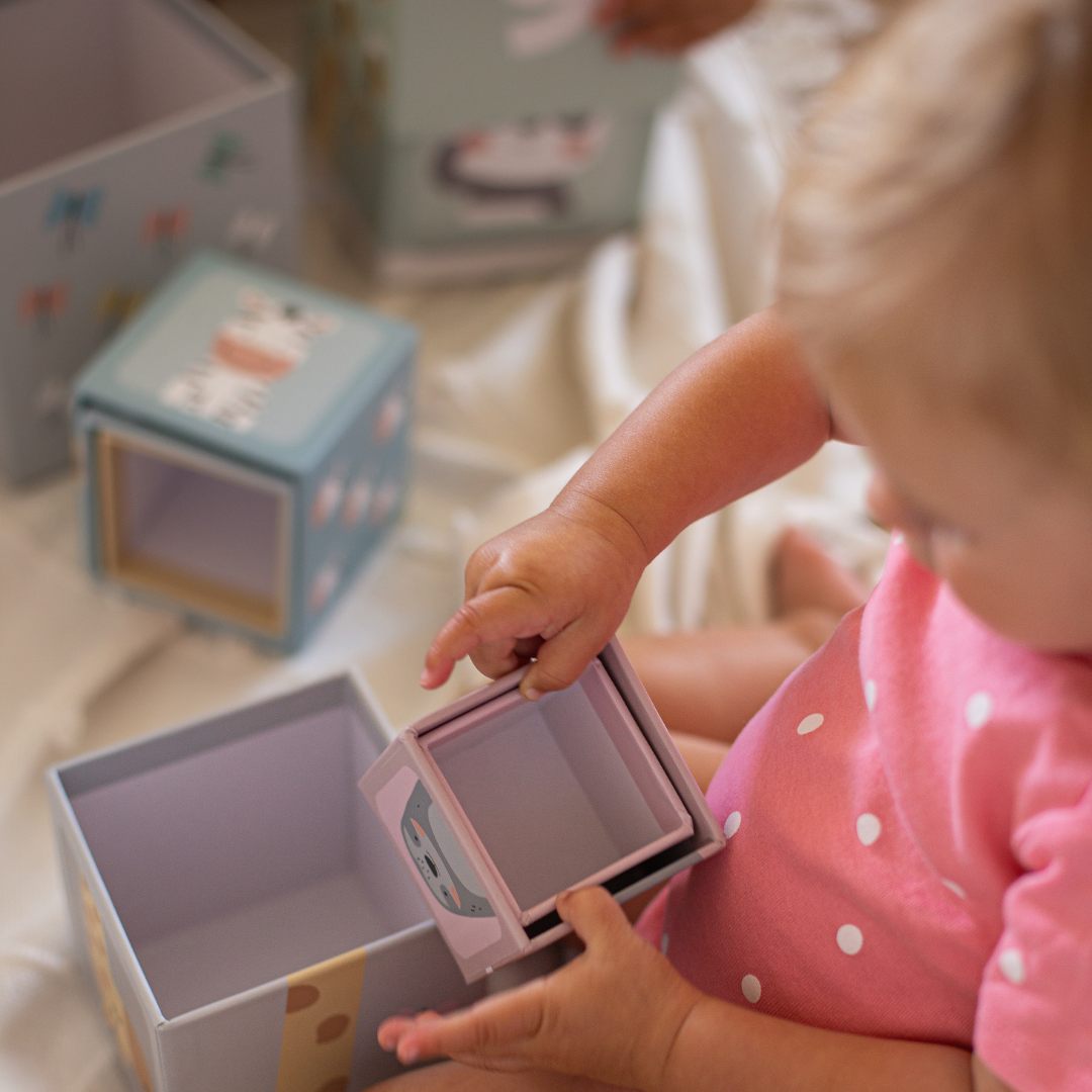 Gyerekeknek 10 darabos kirakós torony - számok és állatok