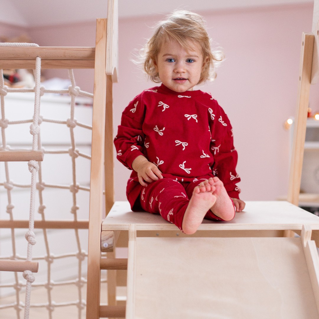 Fából készült otthoni játszótér XL 5in1