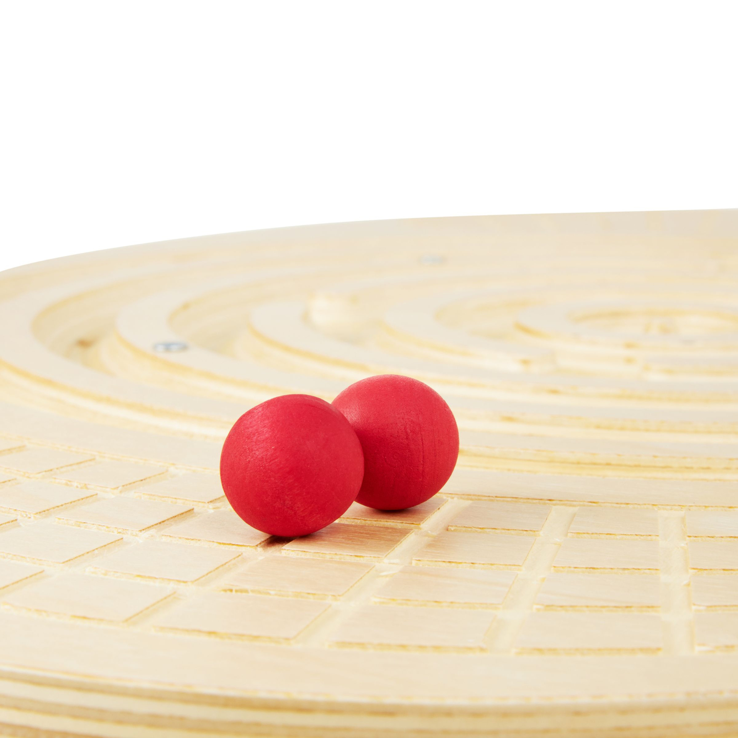 Fából készült egyensúlytábla labirintussal és labdákkal - egyensúlyozó hintaló