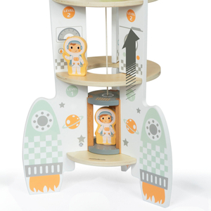 Nagy fa űrrakéta lifttel és tartozékokkal - XXL