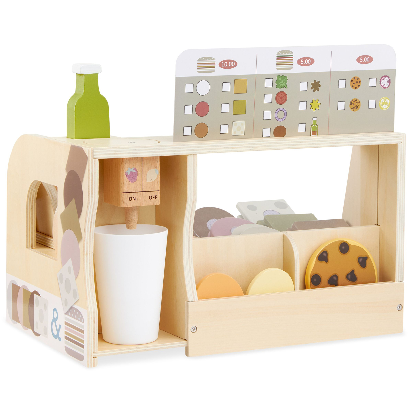 Fából készült szendvicsbár - étterem