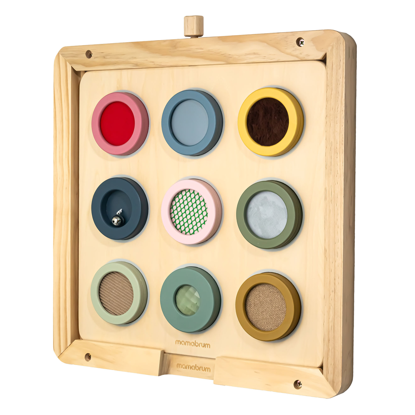 Montessori fa érzékszervi tábla – 9 textúra a tapintásérzék felfedezéséhez és fejlesztéséhez