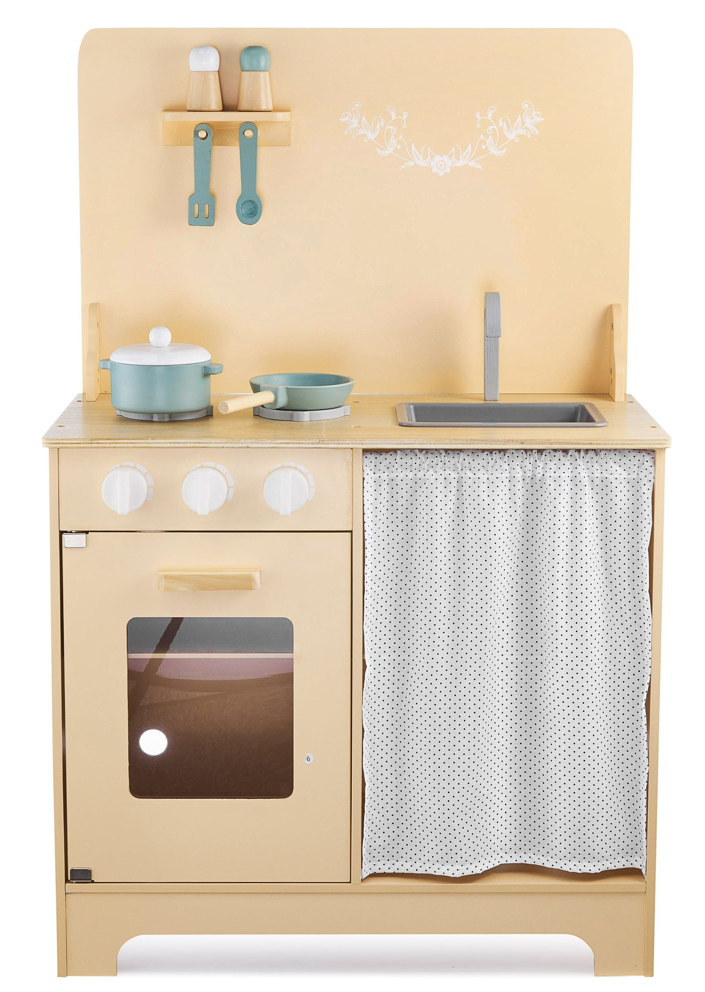 Fakonyha köténnyel, kiegészítőkkel és LED világítással