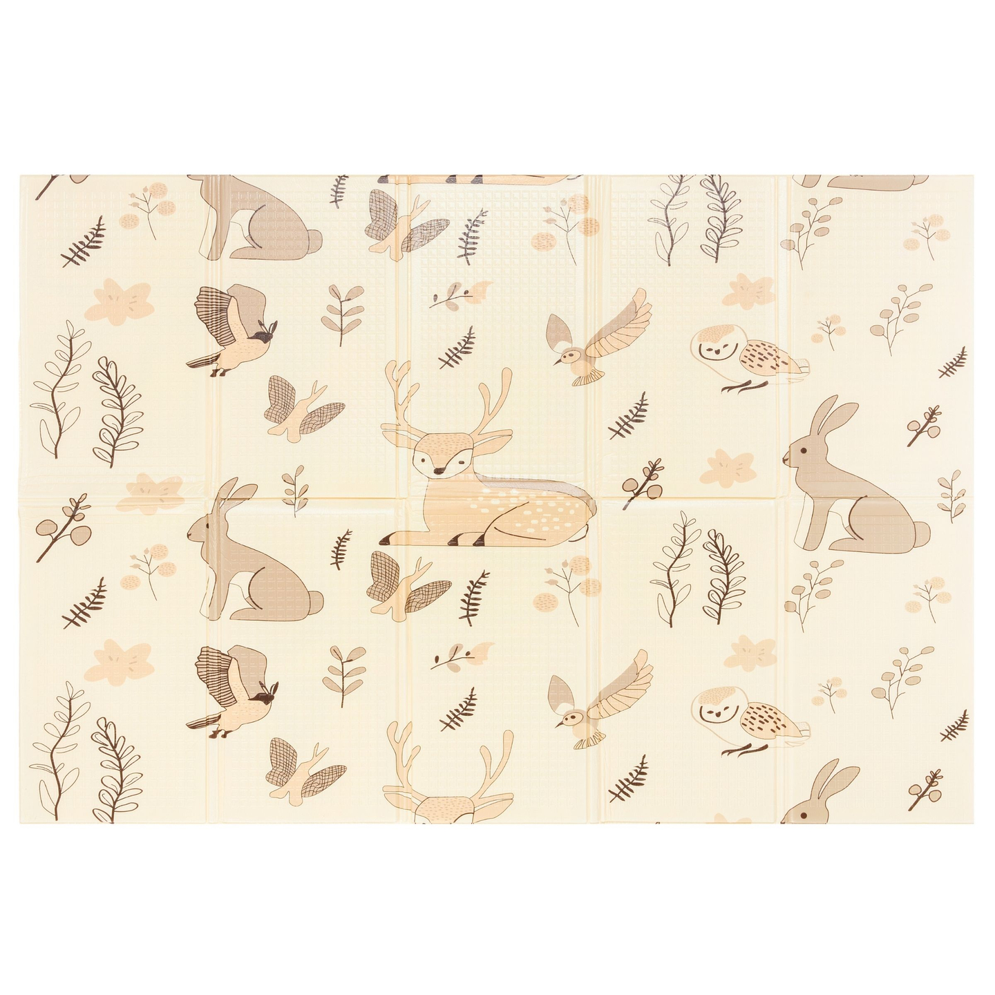 Kétoldalas összecsukható habszivacs szőnyeg 180 x 120 x 1 cm - Magic Forest/Autumn Streets - boho