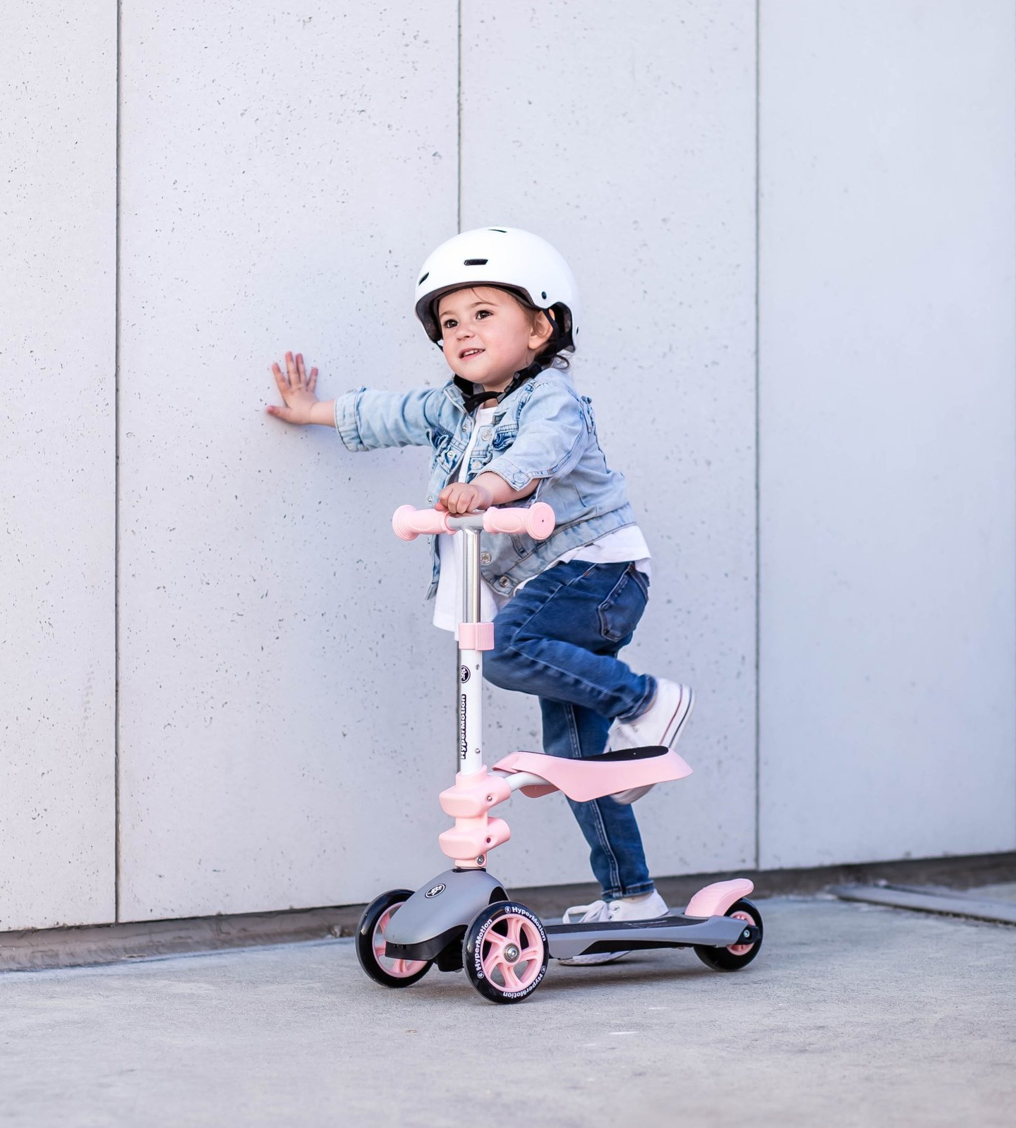 HyperMotion egyensúlyozó háromkerekű 3in1 - rózsaszín