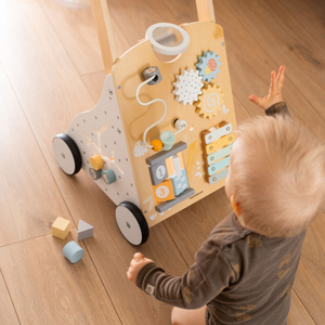 Oktatási fa járókeret 8in1 / babatoló - manipulációs tábla