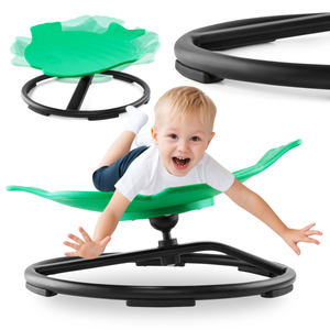 Mini gyermek körhinta Hal - zöld színű